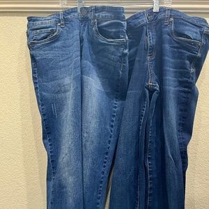 Kut from the Kloth 2 pairs of jeans size 10